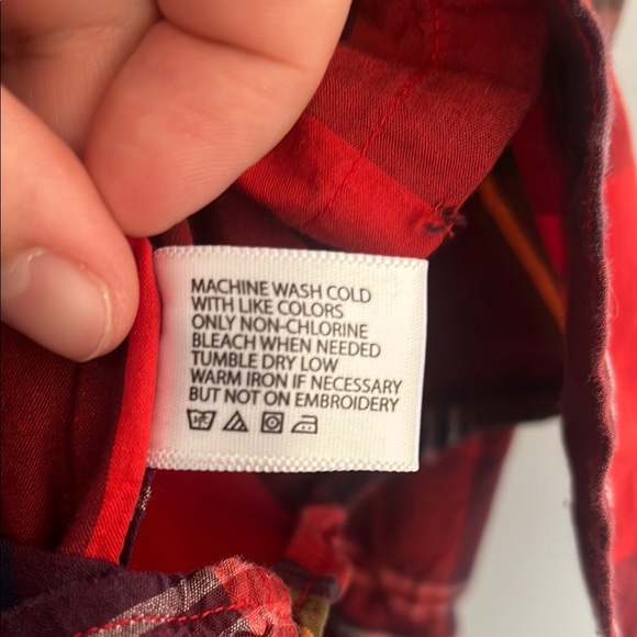 U.S Polo ASSN. Men's Red Plaid Shirt - Picture 7 of 8